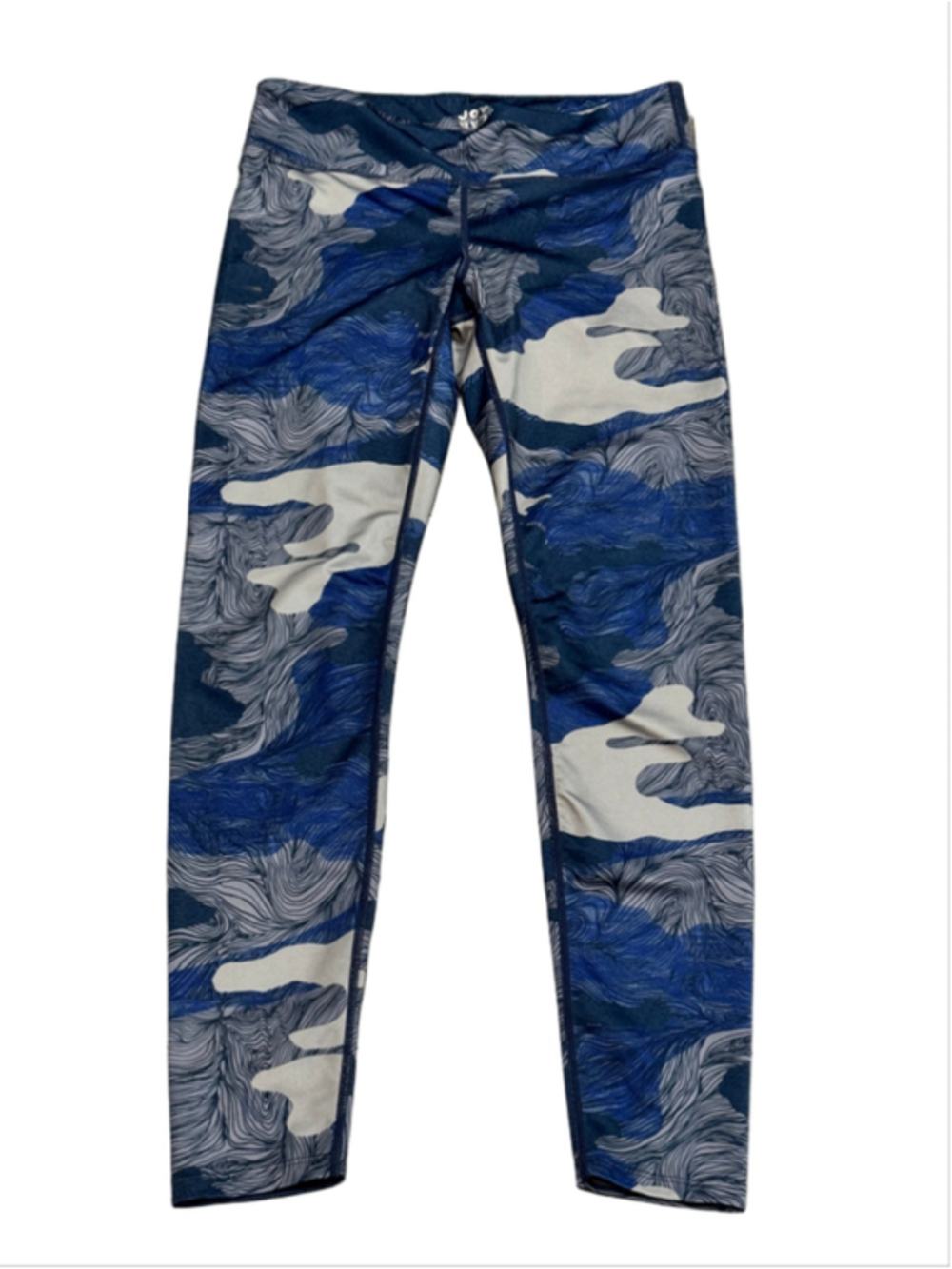 JoyLab Blue and Gray Abstract Camo Leggings